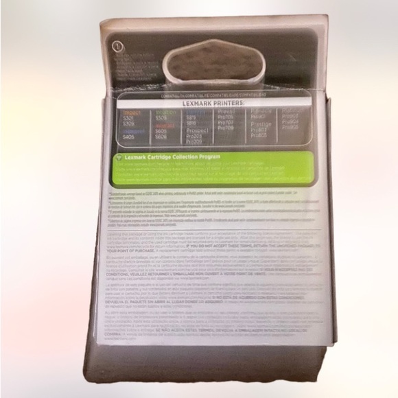 Lexmark 100xl black ink replacement new in box - Picture 2 of 3